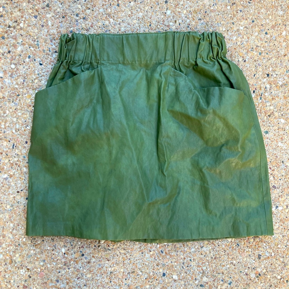 Faux leather skirt